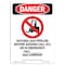 Signmission Safety Sign, OSHA Danger, 24" Height, Aluminum, Natural Gas Pipeline, Portrait OS-DS-A-1824-V-2536 - alternate 1